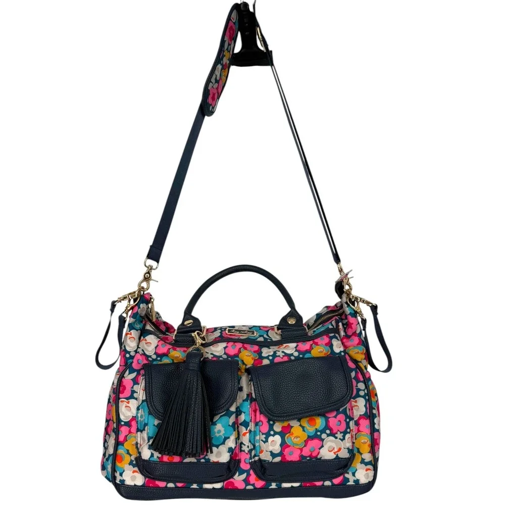 Itzy Ritzy Triple Threat Diaper Bag‎ Posy Pop Floral Multi-Way Backpack Satchel